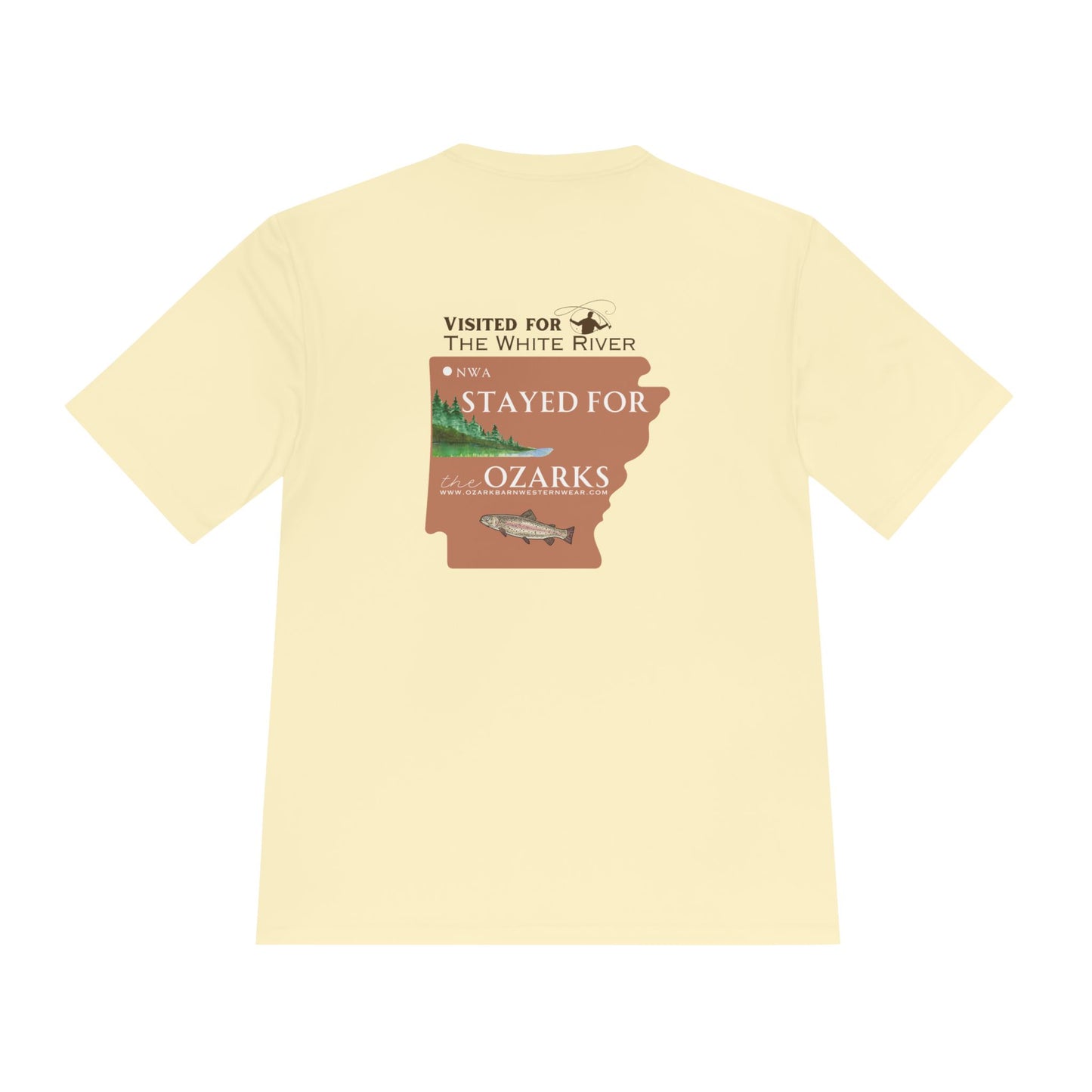 MEN'S "Visited for The White River" PREMIUM Moisture Wicking Tee