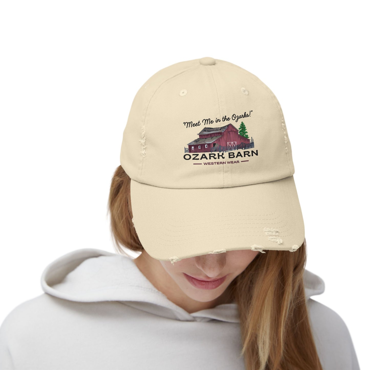 "Meet Me in the Ozarks" Distressed Cap
