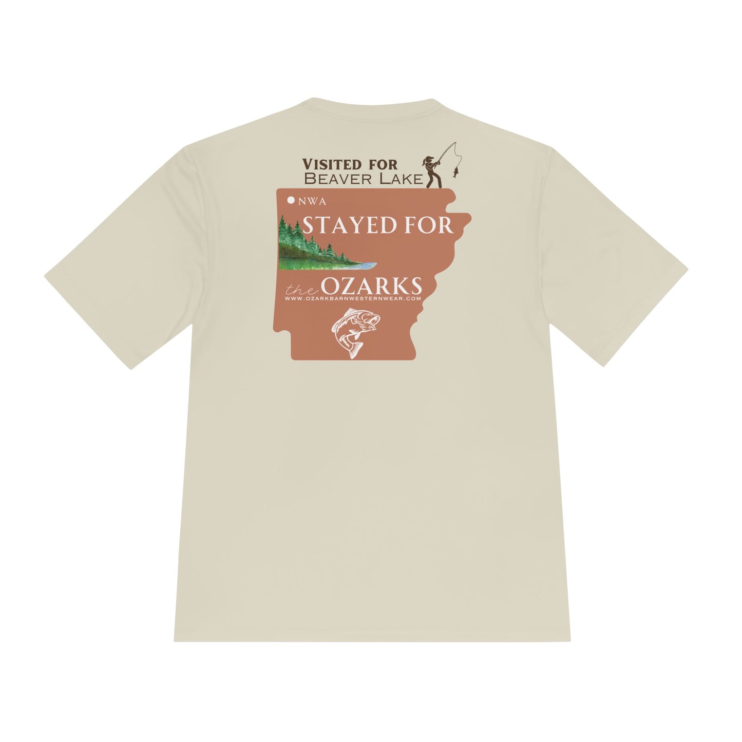 WOMEN'S "Visited for Beaver Lake" Premium Moisture Wicking Tee