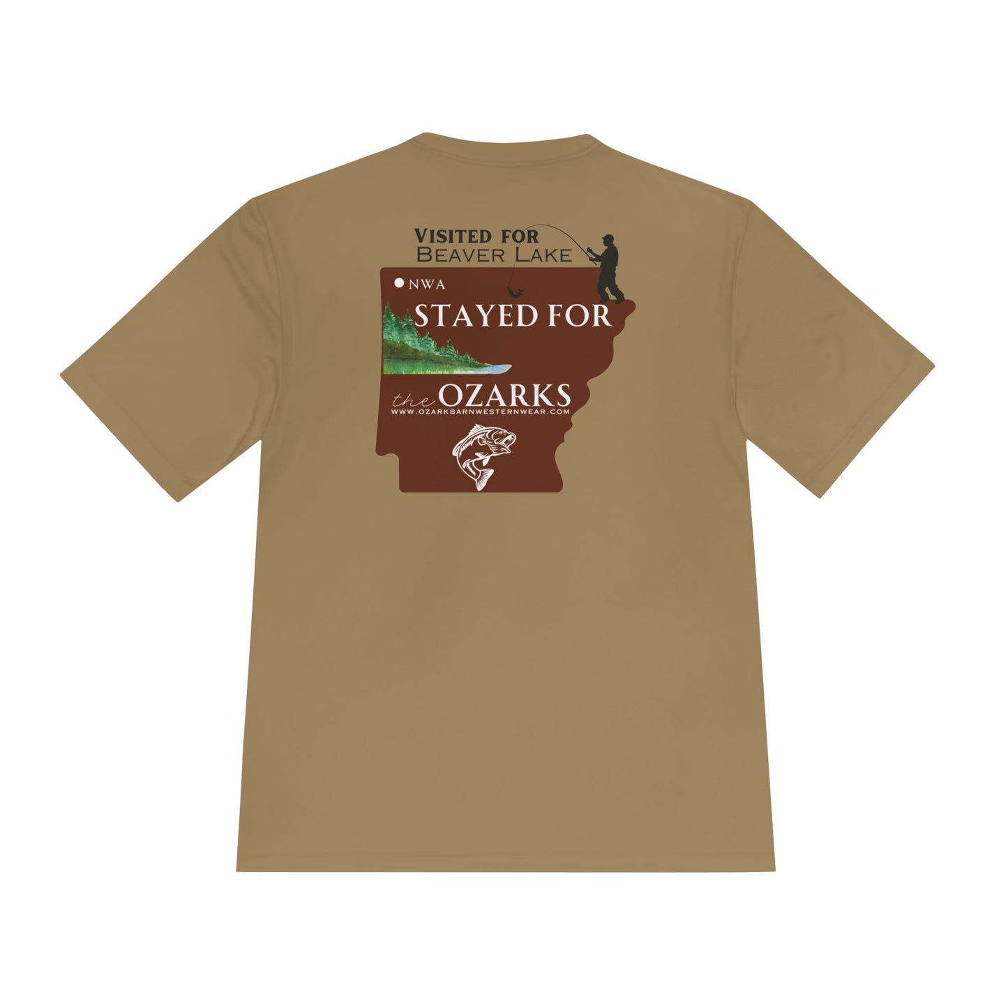 MEN'S "Visited for Beaver Lake"  Premium Moisture Wicking Tee