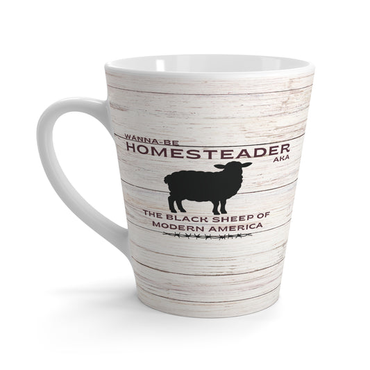 "Black Sheep of Modern America" Latte Mug