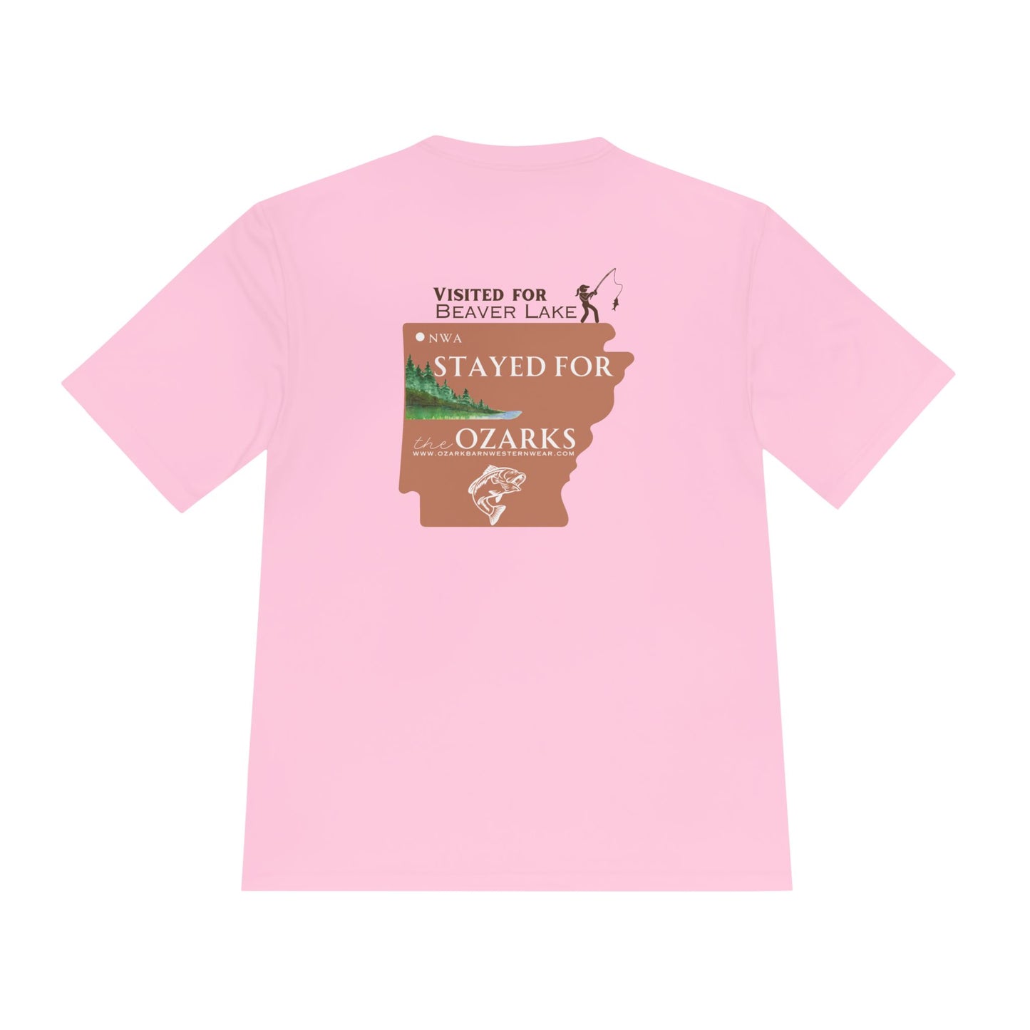 WOMEN'S "Visited for Beaver Lake" Premium Moisture Wicking Tee