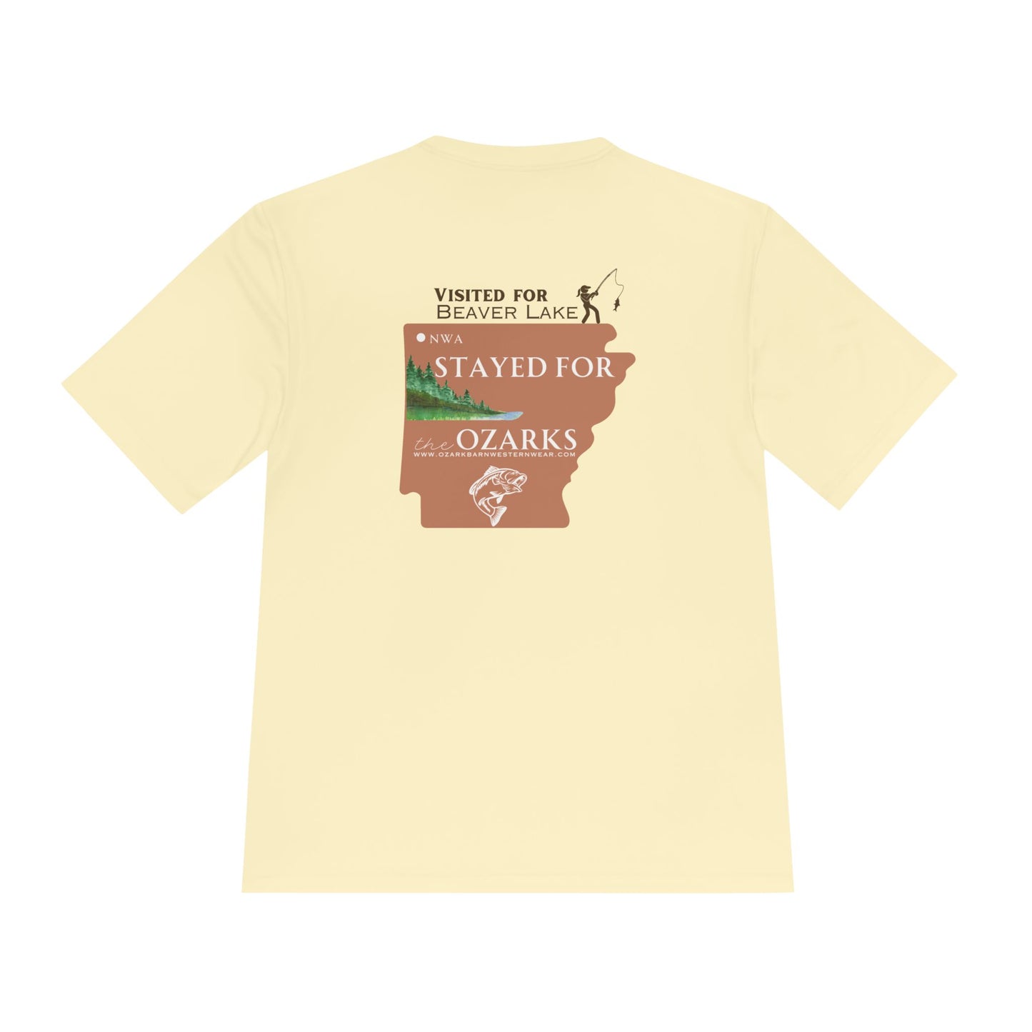 WOMEN'S "Visited for Beaver Lake" Premium Moisture Wicking Tee