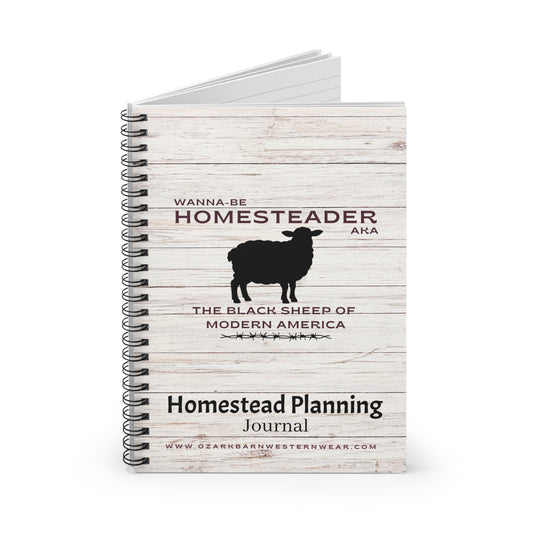 Homestead Planning Journal for All of Us Black Sheep Wanna-Be Homesteaders!