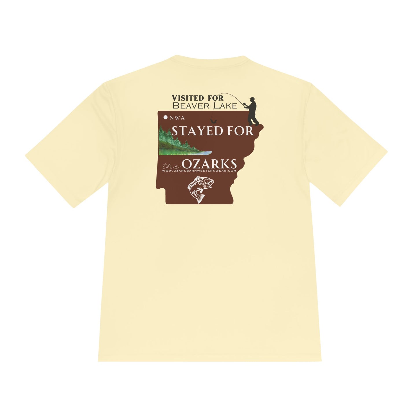MEN'S "Visited for Beaver Lake"  Premium Moisture Wicking Tee