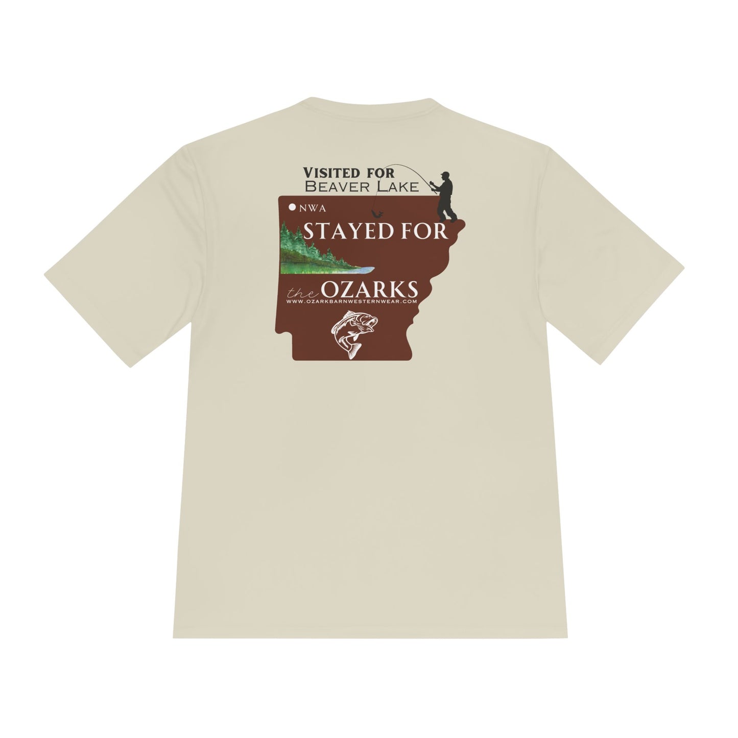MEN'S "Visited for Beaver Lake"  Premium Moisture Wicking Tee